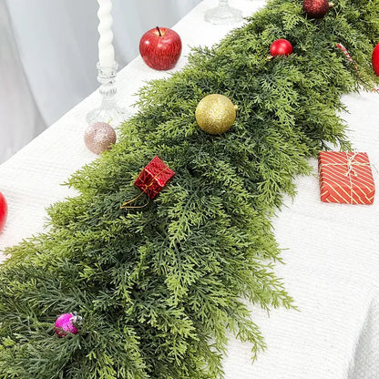 Real Touch Cedar Garland Set
