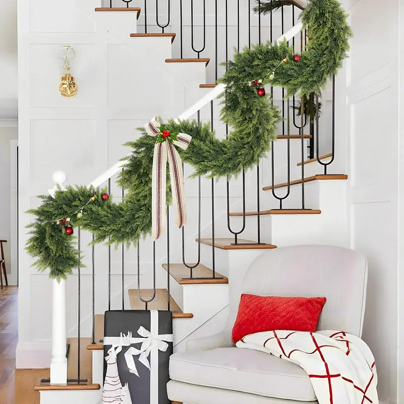 Real Touch Cedar Garland Set