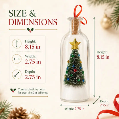Recordable Christmas Message Bottle Ornament