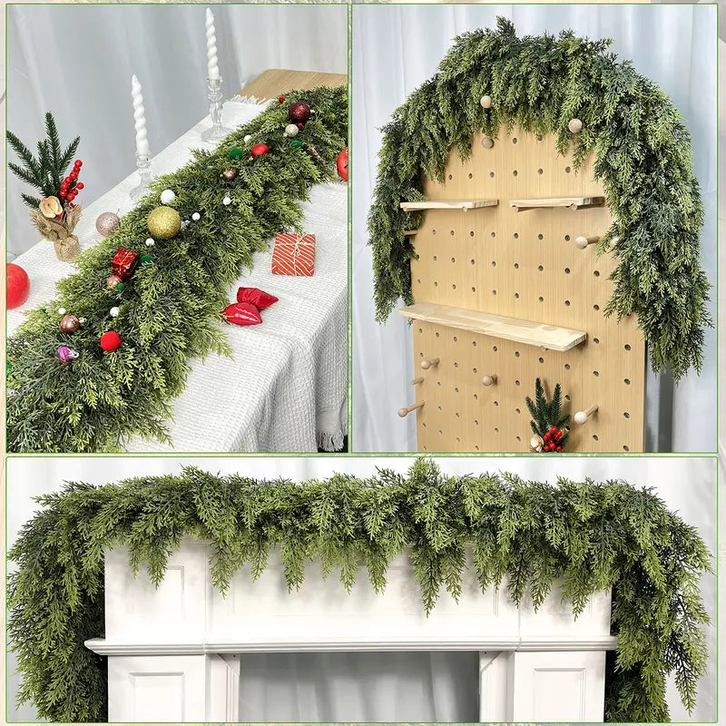 Real Touch Cedar Garland Set