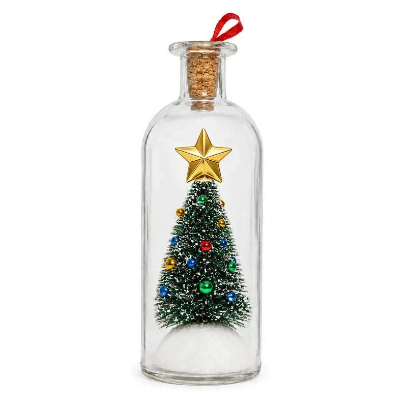 Recordable Christmas Message Bottle Ornament